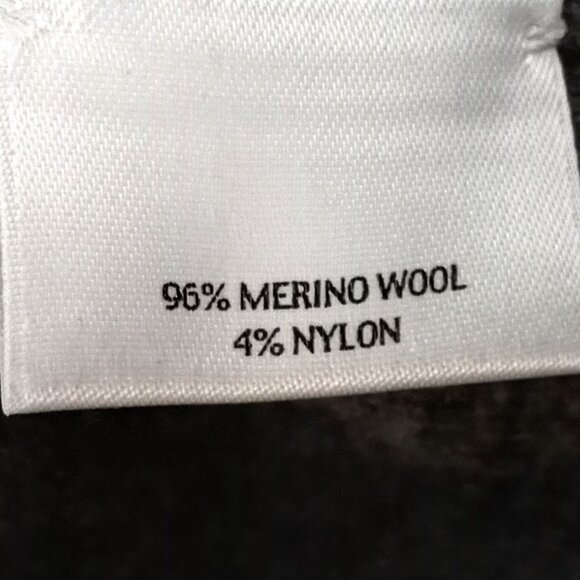 Eileen Fisher Grey Double Breasted Merino Wool Pea Coat - Picture 6 of 7